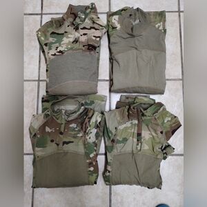 USGI Army Combat Shirt Multicam OCP Quarter Zip Moch Neck FR Rated